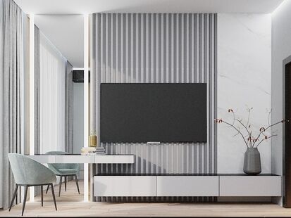 Фото № 6: Дизайн-проект трехкомнатной квартиры 79.9  м² Стиль Минимализм для ЖК Московский