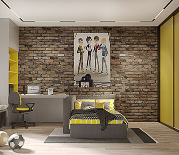 Фото № 2: Дизайн-проект трехкомнатной квартиры 86.1  м² Современный стиль для ЖК Олимп