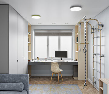 Фото № 1: Дизайн-проект трехкомнатной квартиры 79.5  м² Стиль Современная классика для ЖК в г. Воронеж