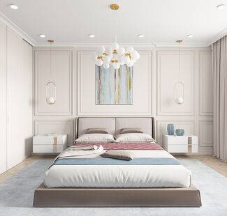 Фото № 3: Дизайн-проект трехкомнатной квартиры 79.5  м² Стиль Современная классика для ЖК в г. Воронеж