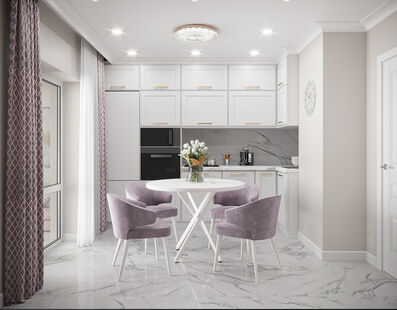 Фото № 2: Дизайн-проект трехкомнатной квартиры 79.5  м² Стиль Современная классика для ЖК в г. Воронеж