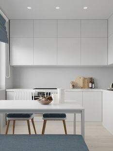 Фото № 3: Дизайн-проект двухкомнатной квартиры 49.9  м² Скандинавский стиль для ЖК Московский