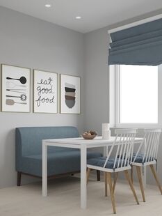 Фото № 6: Дизайн-проект двухкомнатной квартиры 49.9  м² Скандинавский стиль для ЖК Московский