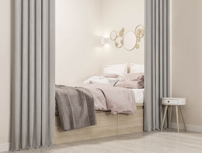 Фото № 3: Дизайн-проект однокомнатной квартиры 46.65  м² Стиль Контемпорари для ЖК Московский