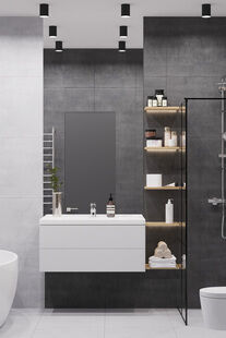 Фото № 6: Дизайн-проект четырехкомнатной квартиры 123.03  м² стиль Модернизм для ЖК Клевер Парк