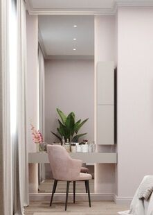 Фото № 5: Дизайн-проект двухкомнатной квартиры 44.83  м² стиль Модернизм для ЖК Дубровка