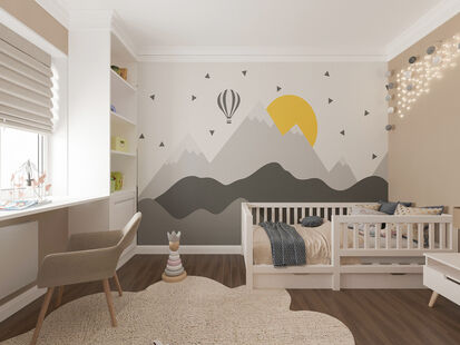 Фото № 6: Дизайн-проект четырехкомнатной квартиры 84.1  м² Современный стиль для ЖК Арт Сити