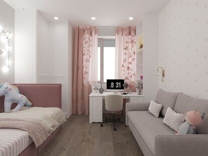 Фото № 2: Дизайн-проект четырехкомнатной квартиры 95.29  м² Современный стиль для ЖК Ты и Я