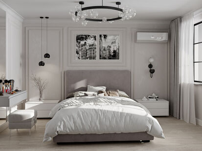 Фото № 6: Дизайн-проект трехкомнатной квартиры 64.7  м² Современный стиль для ЖК Московский