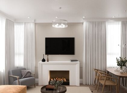 Фото № 4: Дизайн-проект трехкомнатной квартиры 70.7  м² Стиль Контемпорари для ЖК Life Варшавская