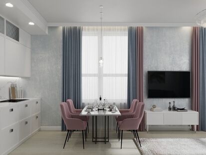 Фото № 1: Дизайн-проект трехкомнатной квартиры 67.6  м² Стиль Контемпорари для ЖК Life Варшавская