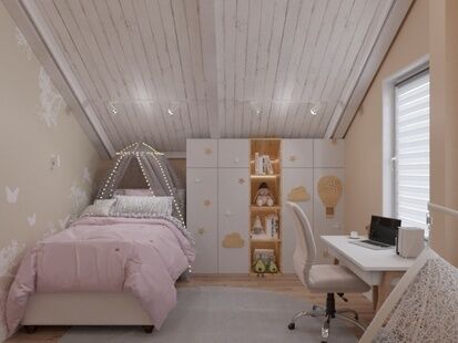 Фото № 4: Дизайн-проект дома/коттеджа 71.7  м² Стиль Эклектика для этажа частного дома