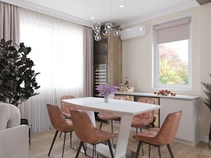 Фото № 1: Дизайн-проект дома/коттеджа 72.6  м² стиль Модернизм для этажа частного дома