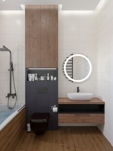 Фото № 5: Дизайн-проект дома/коттеджа 88.8  м² Стиль Эклектика для этажа частного дома