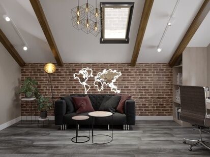 Фото № 3: Дизайн-проект дома/коттеджа 89.2  м² Стиль Эклектика для этажа частного дома