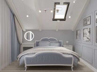 Фото № 2: Дизайн-проект дома/коттеджа 89.2  м² Стиль Эклектика для этажа частного дома