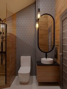 Фото № 5: Дизайн-проект дома/коттеджа 89.2  м² Стиль Эклектика для этажа частного дома