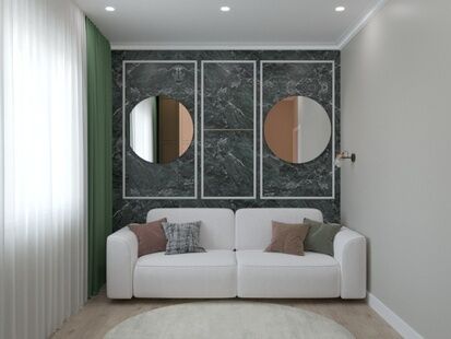 Фото № 5: Дизайн-проект дома/коттеджа 104.5  м² Стиль Кантри для одноэтажного дома