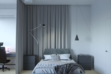 Фото № 2: Дизайн-проект двухкомнатной квартиры 51.83  м² Стиль Минимализм для ЖК Ангелово-Резиденц