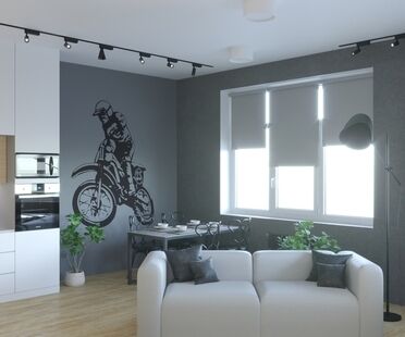 Фото № 6: Дизайн-проект двухкомнатной квартиры 51.83  м² Стиль Минимализм для ЖК Ангелово-Резиденц