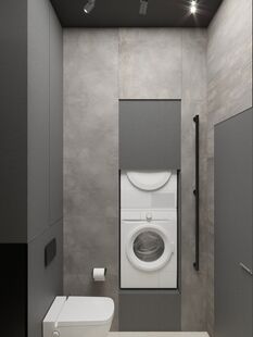 Фото № 4: Дизайн-проект двухкомнатной квартиры 51.83  м² Стиль Минимализм для ЖК Ангелово-Резиденц