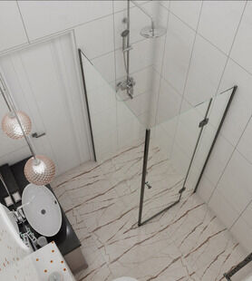 Фото № 2: Дизайн-проект однокомнатной квартиры 46.9  м² стиль Модернизм для ЖК Сердце Столицы