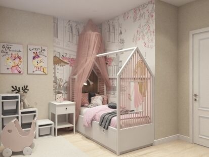 Фото № 5: Дизайн-проект трехкомнатной квартиры 82.0  м² стиль Модернизм для ЖК Новое Пушкино