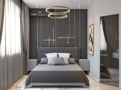 Фото № 4: Дизайн-проект трехкомнатной квартиры 82.0  м² стиль Модернизм для ЖК Новое Пушкино