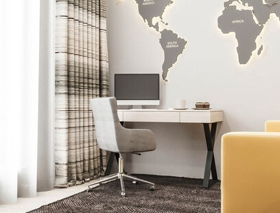 Фото № 5: Дизайн-проект трехкомнатной квартиры 65.13  м² Современный стиль для ЖК Новые Котельники