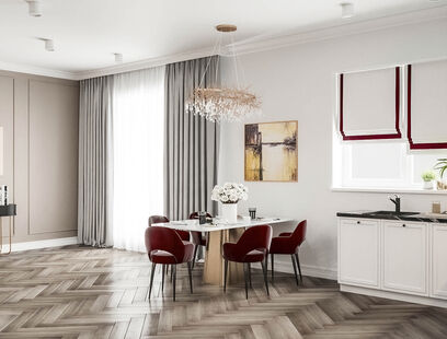 Фото № 4: Дизайн-проект дома/коттеджа 87.9  м² Стиль Современная классика для частного дома