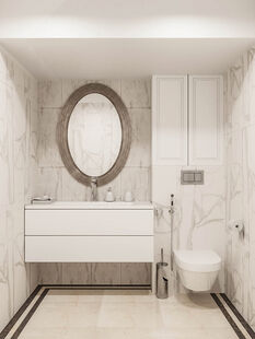 Фото № 3: Дизайн-проект дома/коттеджа 87.9  м² Стиль Современная классика для частного дома