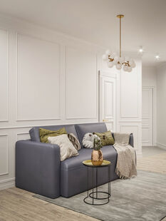 Фото № 2: Дизайн-проект трехкомнатной квартиры 90.5  м² Стиль Контемпорари для ЖК Галактика