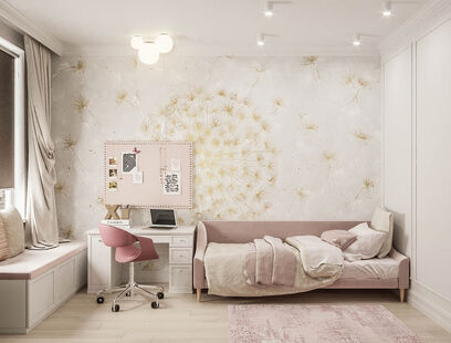 Фото № 4: Дизайн-проект трехкомнатной квартиры 90.5  м² Стиль Контемпорари для ЖК Галактика