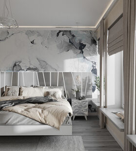 Фото № 1: Дизайн-проект дома/коттеджа 135.35  м² Современный стиль для этажа частного дома