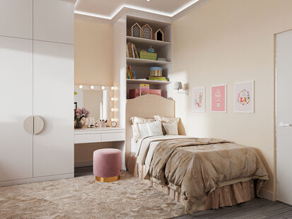 Фото № 2: Дизайн-проект дома/коттеджа 135.35  м² Современный стиль для этажа частного дома