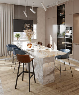 Фото № 5: Дизайн-проект дома/коттеджа 151.66  м² Современный стиль для этажа частного дома