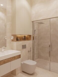 Фото № 2: Дизайн-проект дома/коттеджа 151.66  м² Современный стиль для этажа частного дома