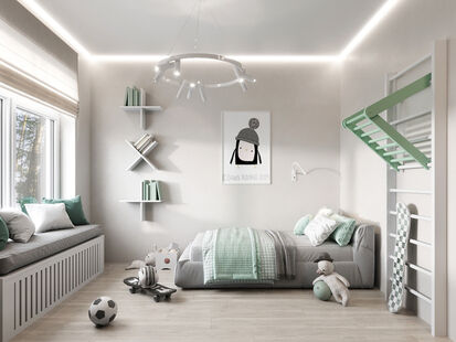 Фото № 3: Дизайн-проект дома/коттеджа 126.9  м² стиль Модернизм для этажа частного дома