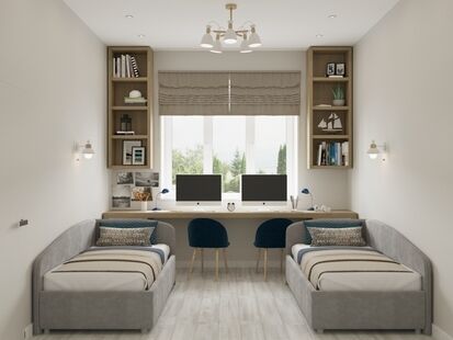 Фото № 6: Дизайн-проект дома/коттеджа 130.58  м² стиль Модернизм для этажа частного дома