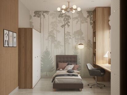 Фото № 5: Дизайн-проект дома/коттеджа 130.58  м² стиль Модернизм для этажа частного дома