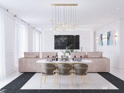 Фото № 6: Дизайн-проект дома/коттеджа 121.55  м² стиль Модернизм для этажа частного дома