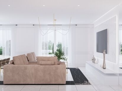 Фото № 4: Дизайн-проект дома/коттеджа 121.55  м² стиль Модернизм для этажа частного дома