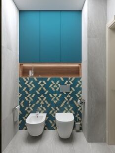 Фото № 2: Дизайн-проект двухкомнатной квартиры 91.7  м² Современный стиль для ЖК Московский