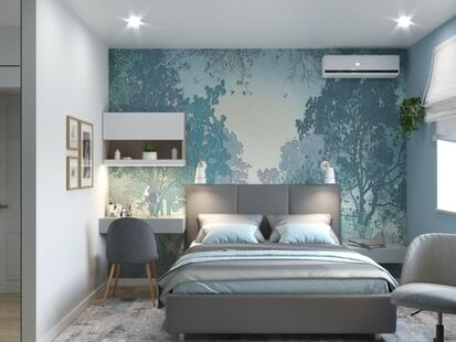 Фото № 1: Дизайн-проект двухкомнатной квартиры 62.99  м² стиль Модернизм для ЖК Московский