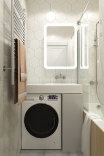 Фото № 5: Дизайн-проект двухкомнатной квартиры 62.99  м² стиль Модернизм для ЖК Московский