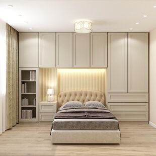 Фото № 3: Дизайн-проект четырехкомнатной квартиры 108.52  м² Современный стиль для ЖК Ты и Я