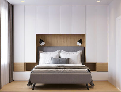 Фото № 6: Дизайн-проект однокомнатной квартиры 40.55  м² Стиль Минимализм для ЖК 4 you