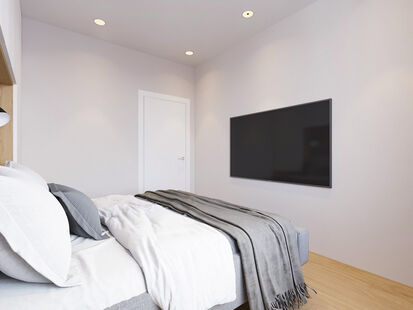 Фото № 3: Дизайн-проект однокомнатной квартиры 40.55  м² Стиль Минимализм для ЖК 4 you