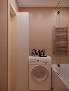 Фото № 6: Дизайн-проект двухкомнатной квартиры 58.35  м² Стиль Контемпорари для ЖК Московский