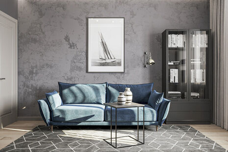 Фото № 2: Дизайн-проект четырехкомнатной квартиры 94.5  м² стиль Модернизм для ЖК Московский